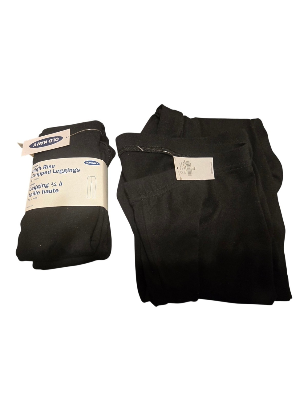 Old Navy Black High-Rise Cropped Leggings